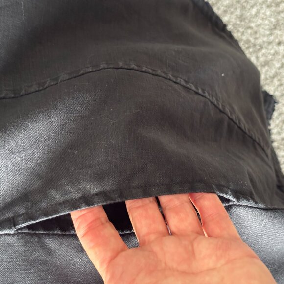 Tommy Bahama Long Open Women’s Black Vest - 100% Linen - Picture 8 of 8